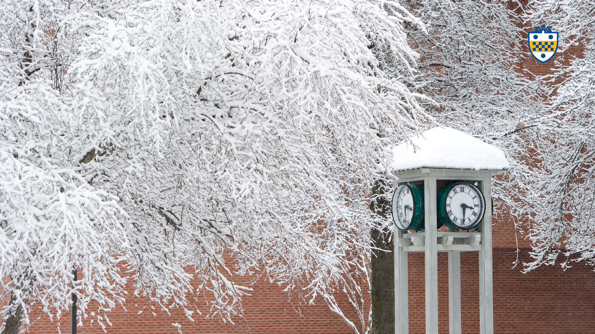 Bradford Campus Residence Hall Snow Scene