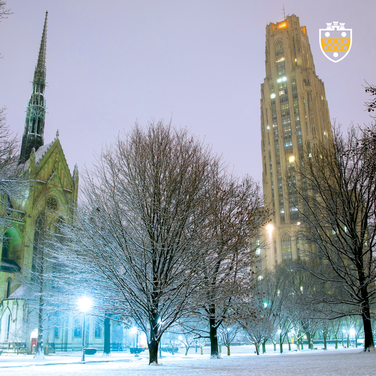 Snow on Campus Cathedral