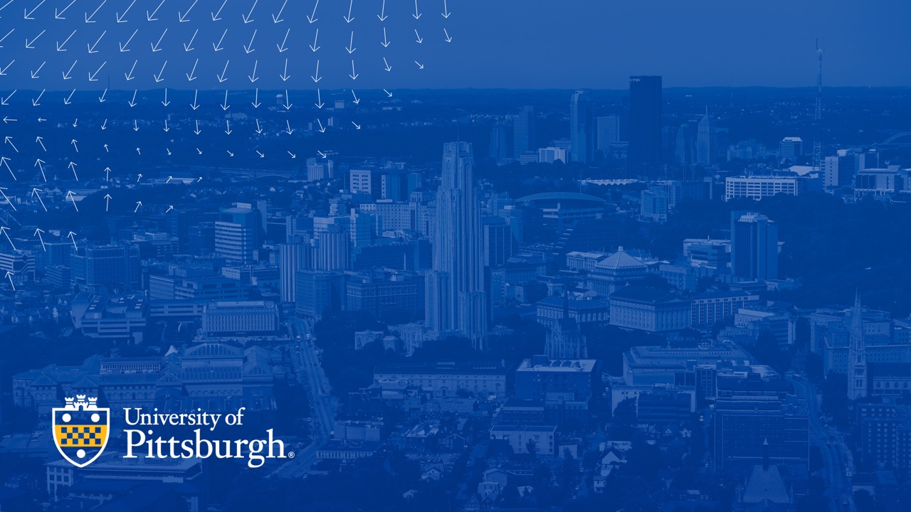 4K Desktop Wallpaper City of Pittsburgh with logo left justified