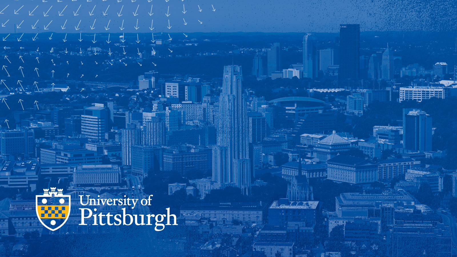 Desktop Wallpaper City of Pittsburgh with logo left justified